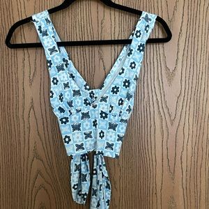 patterned bra top